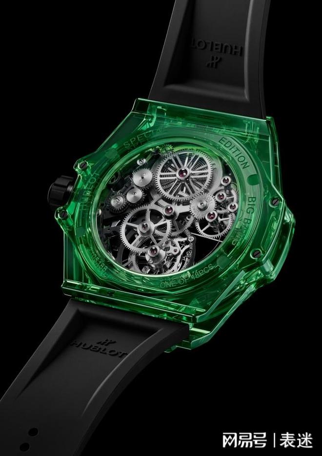 HUBLOT宇舶表重磅發(fā)布BIG BANG自動上鏈陀飛輪綠色SAXEM腕表(圖3)