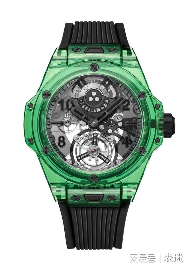 HUBLOT宇舶表重磅發(fā)布BIG BANG自動上鏈陀飛輪綠色SAXEM腕表(圖2)